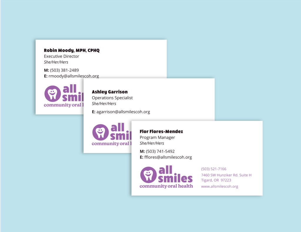 Parachute Strategies_Web Portfolio_SAll Smiles_23_0607_Business Cards